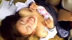 Japanese Girl Is Getting Roughly Handled Outside And Has To Fuck Him