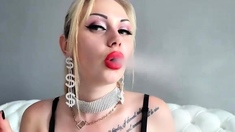 The Goldy Rush - My Red Lips - Mistress Misha Goldy -