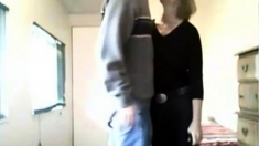 mature landlord comes 'round for a fuck