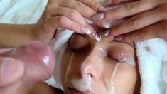 AMATEUR GIRL GETS A THICK FACIAL
