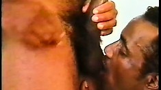 Hot Black Stud Fucks His Lover's Ebony Ass From Behind Before They Cum Together