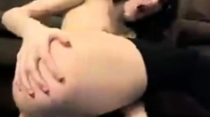 Skinny Nerdy Girl Masturbating With Huge Cucumber On Cam
